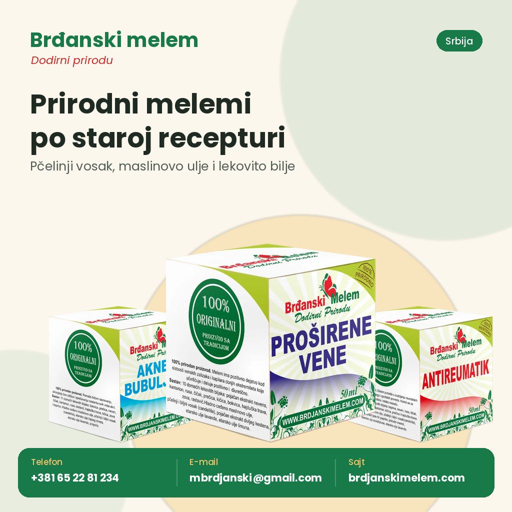 Prirodni melemi Brđanski melem Srbija